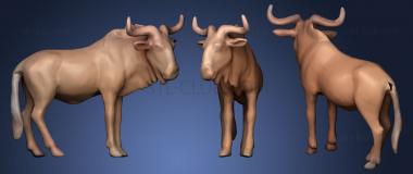 3D model Wildebeest (STL)